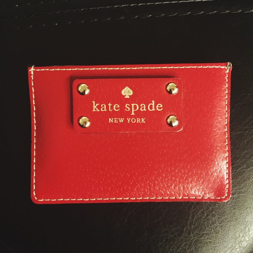 Kate Spade Cardholder Red Wallet